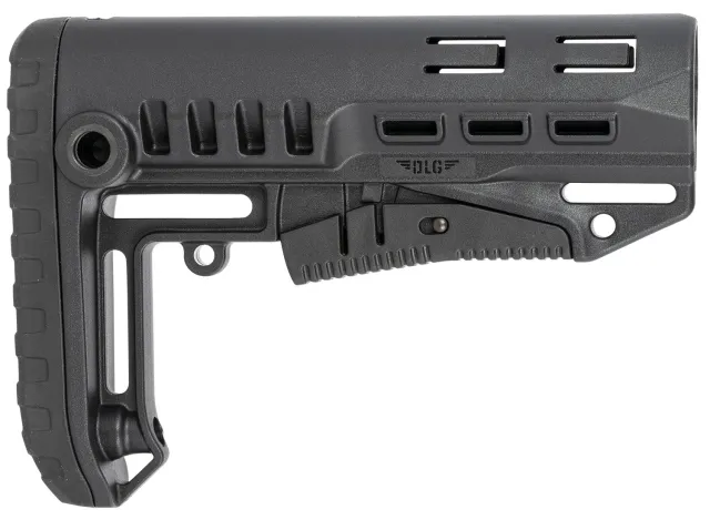 NcStar DLG-130 Compact Mil-Spec AR-15 Stock Black Synthetic - NcSTAR