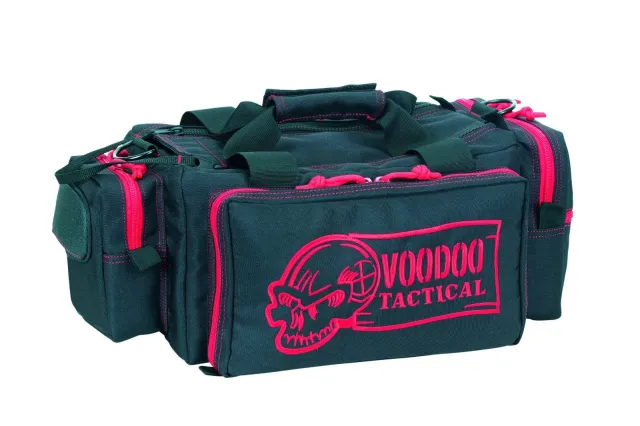 Voodoo Tactical Compact Rhino Range Bag Padded Dual-Zip Black/Red