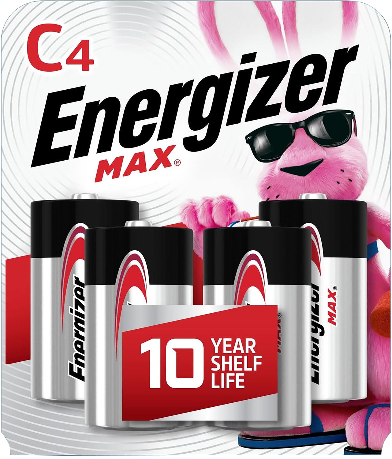Energizer MAX C 1.5V Alkaline Black & Silver QTY 4 E93BP4 - Energizer Holdings, Inc.