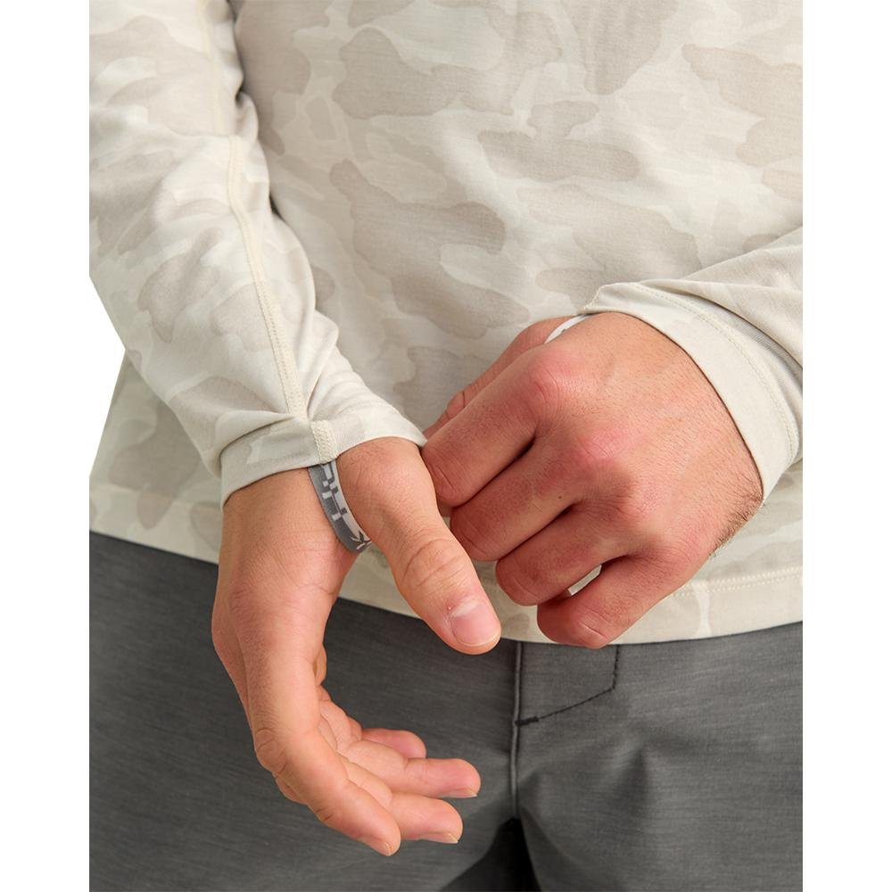 HUK Drift Performance Hoodie Silver Birch Camo S Long Sleeve - Marolina DBA HUK
