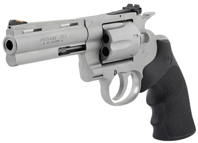 Colt ZPYTHONSM4RTS Python 357MAG 4.25" Matte SS Hogue Blemished