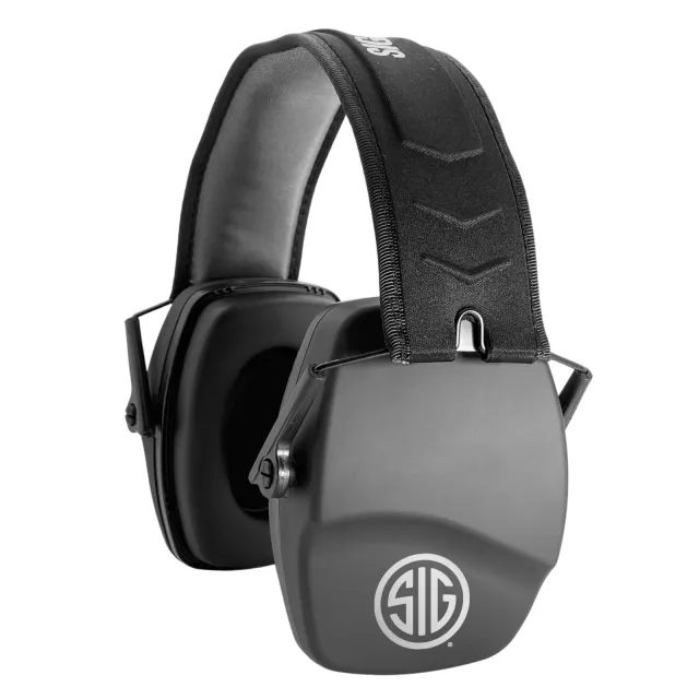 AXIL SIGTRACKRPASSIVE Earmuffs, Black, Medium, 25dB SNR, Compact Design - AXIL