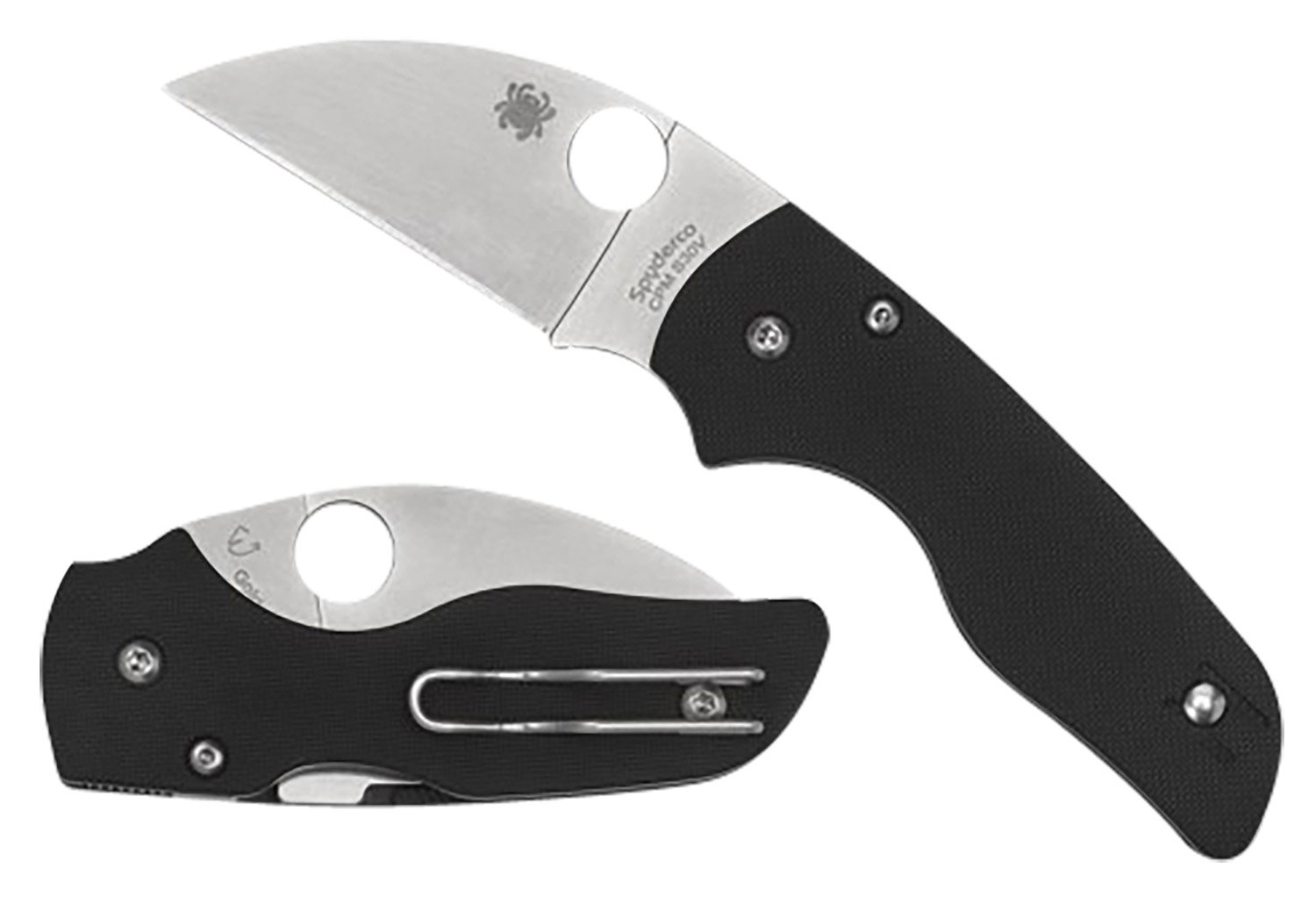Spyderco Lil' Native Wharncliffe C230GPWC 2.44 In S30V Black G10 - Spyderco