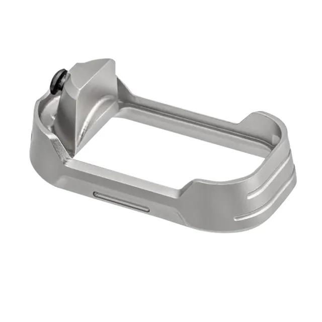 Tyrant CNC TDG17MWG3GREYBLACKSCRE Glock 17 Gen 3 Grey Aluminum Magwell - Tyrant CNC