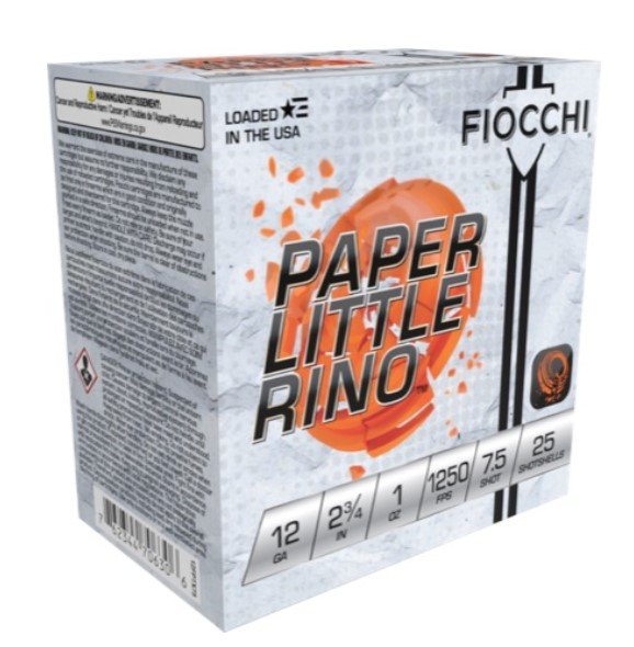 Buy Fiocchi 12FPTX75 12 Gauge 2.75" 1oz 7.5 Shot 25/Box Paper Shells online