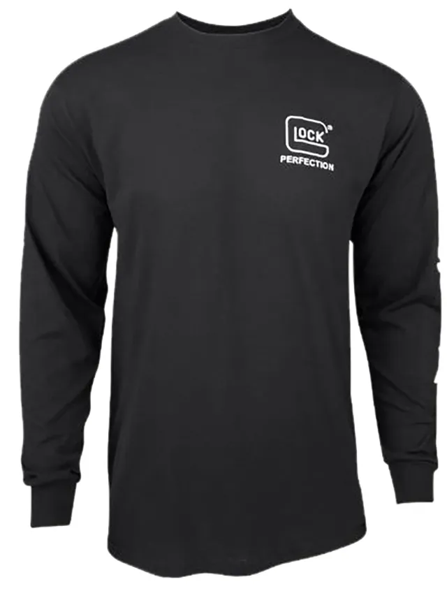 Buy Glock AP96099 Perfection Long Sleeve Tee Black Medium Pre-Shrunk Cotton online