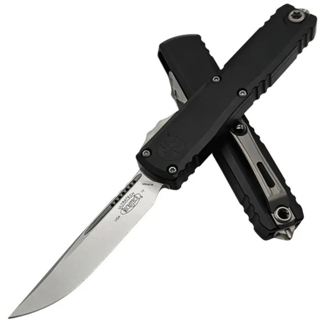 Microtech Ultratech Gen IV 3.55 In SE Stonewash Black ALU HNDL - MICROTECH for sale at Iron and Lace