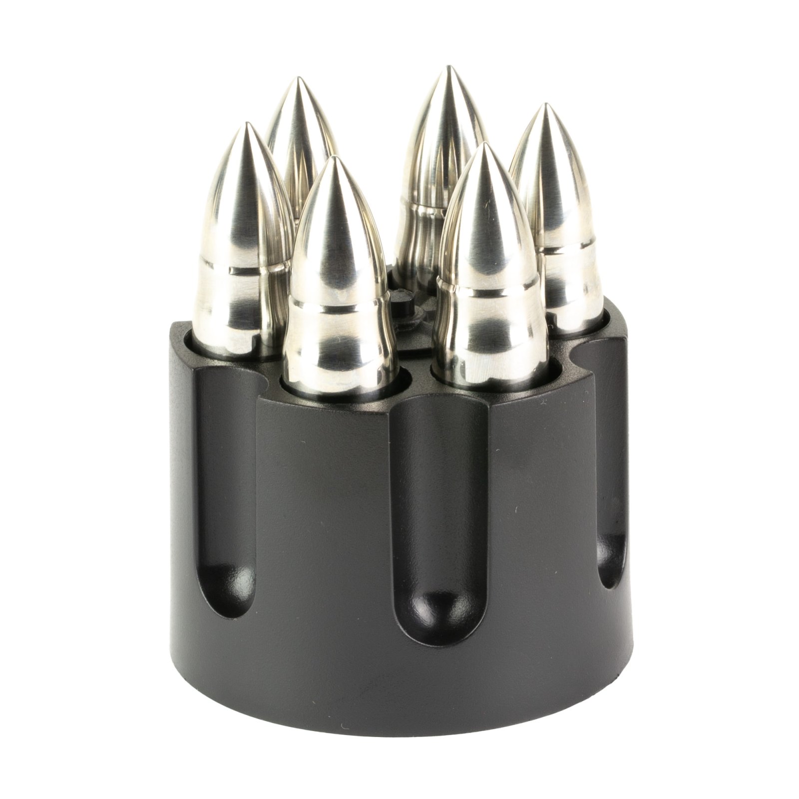 Buy Caliber Gourmet CBG1046B Bullet Chillers Silver Stainless Steel Pistol Cylinder online
