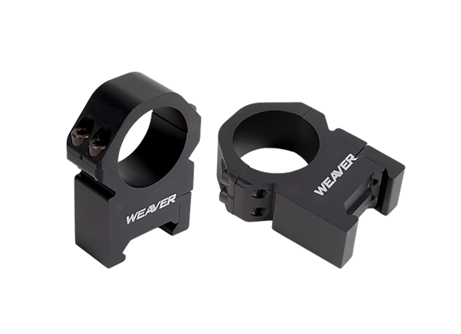 Weaver Precision Rings Scope Mount Matte Black 1 In High - Weaver