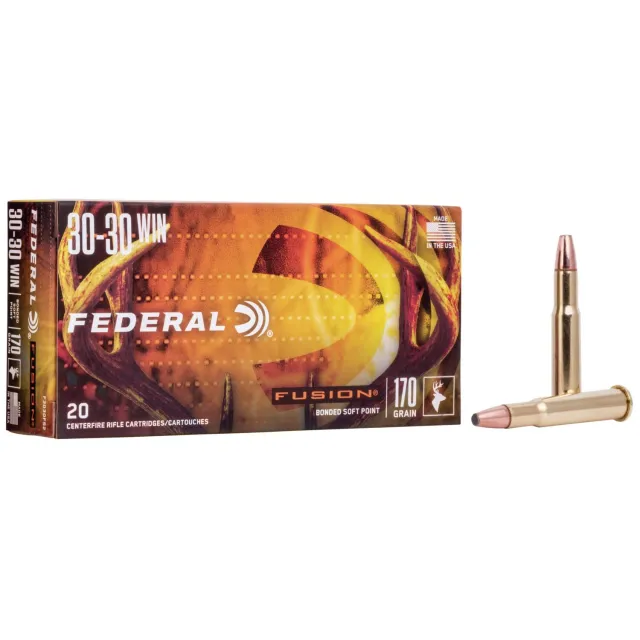 Federal F3030FS2 30-30 Win 170 Grain Fusion Soft Point 20 Rounds - Federal Premium Ammunition - 30-30 Win