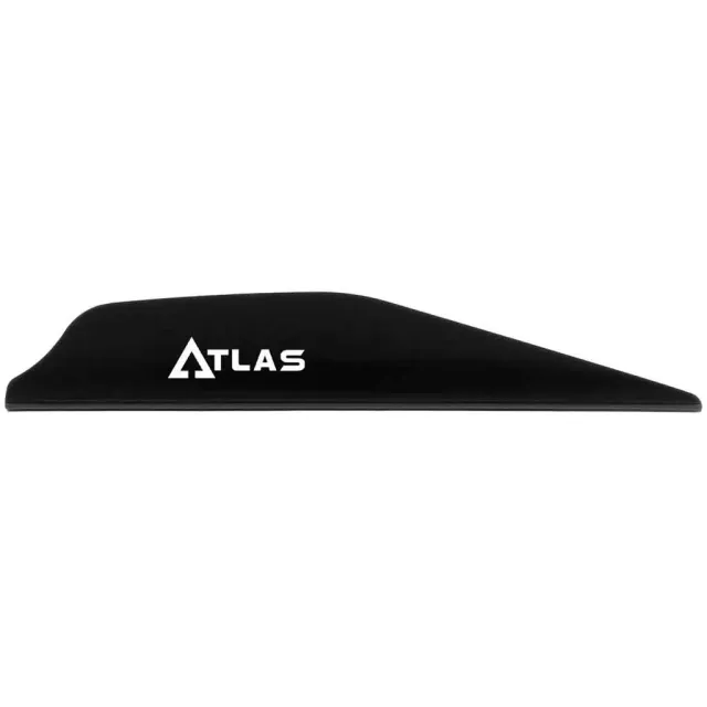 Bohning Atlas Vanes Black AR1000 Material Low-Profile 100pk - Bohning