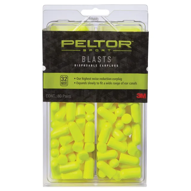 Peltor 97082 Earplugs 32 dB Noise Reduction Foam Yellow 80 Pair - 3M/Peltor