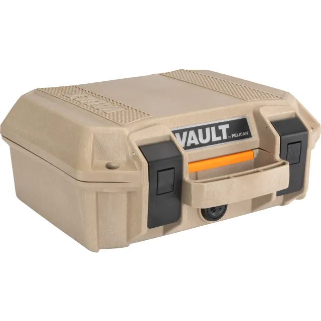 Buy Pelican Vault V100 Small Pistol Case 11"x8"x4.5" High Impact Polymer Tan online