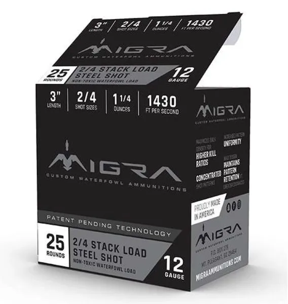 Migra Ammunitions M12S2BB 12 Gauge 3 in 1 1/4 oz 2/BB Shot 25 Rounds - Migra Ammunitions - 12 Gauge