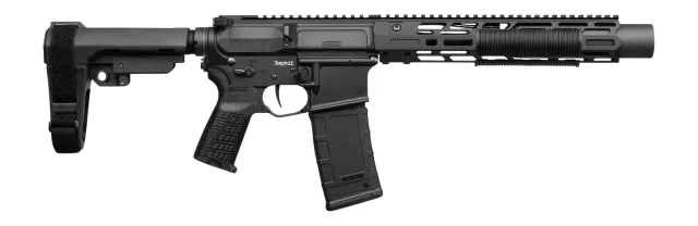 CMMG 30A0ED0-AB Zeroed Banshee Mk4 300 Blackout 30+1 6.50" Black Nitride Threaded Barrel, Black Armor Cerakote Aluminum Receiver w/Picatinny Rail, M-LOK Handguard, Black Polymer CMMG RipBrace, CMMG Ze - KIT - .300 BLK
