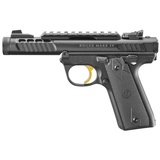 Ruger 43956 Mark IV 22/45 Lite 22LR 4.4" Barrel 10rd Black Finish
