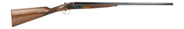 Dickinson LLC Plantation 20 Gauge Break Open 2.75" 2rd 28" Gloss Blued Side By Side Barrel, True Bone-Charcoal Case Hardening Engraved Receiver, English Style Turkish Walnut Stock - Dickinson - 20 Gauge