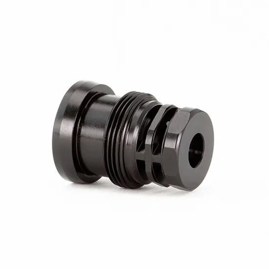 Griffin Armament TMEZ45C111624 Taper Mount EZ Muzzle Brake .45 Cal Black
