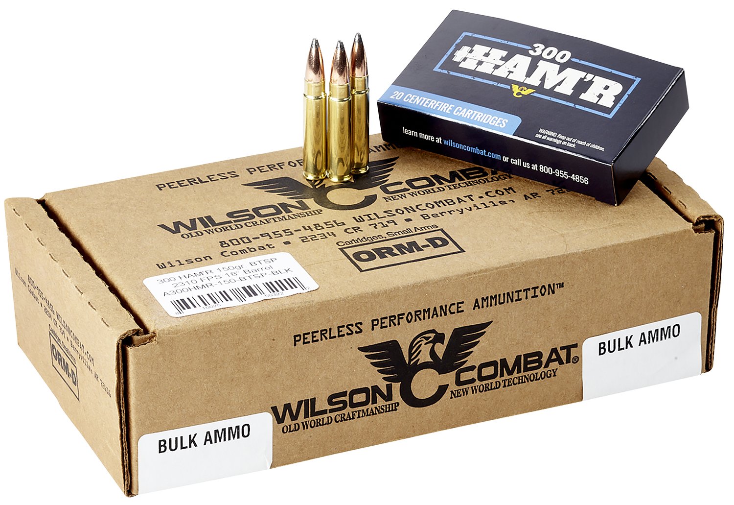 Wilson Combat A300HMR150BTSP HAM'R Boat Tail 300 150 gr Speer Soft... - Wilson Combat - 300 HAM'R