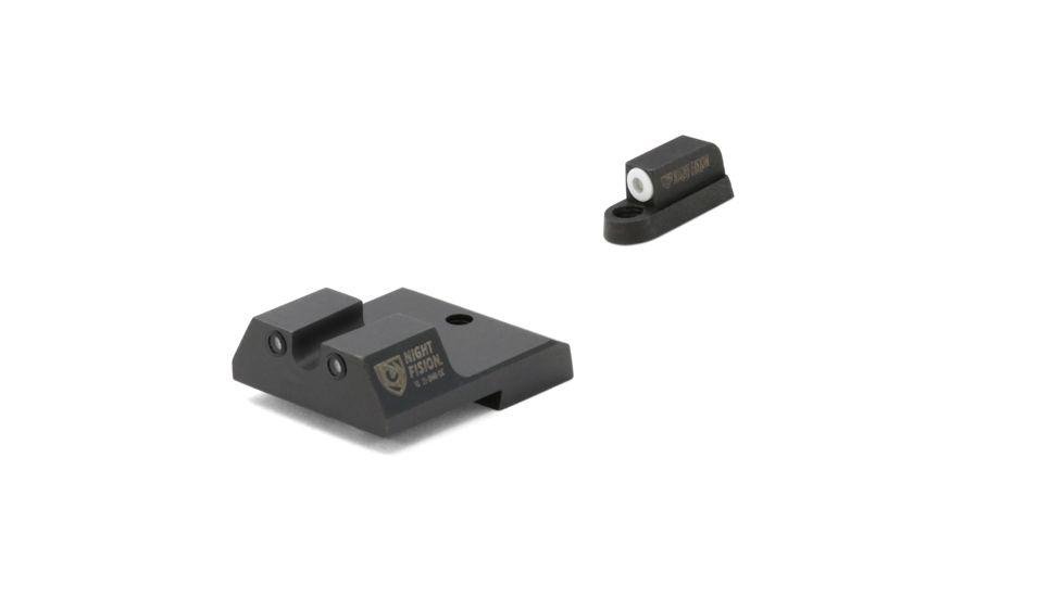 Night Fision Perfect Dot Night Sights White Front U Rear