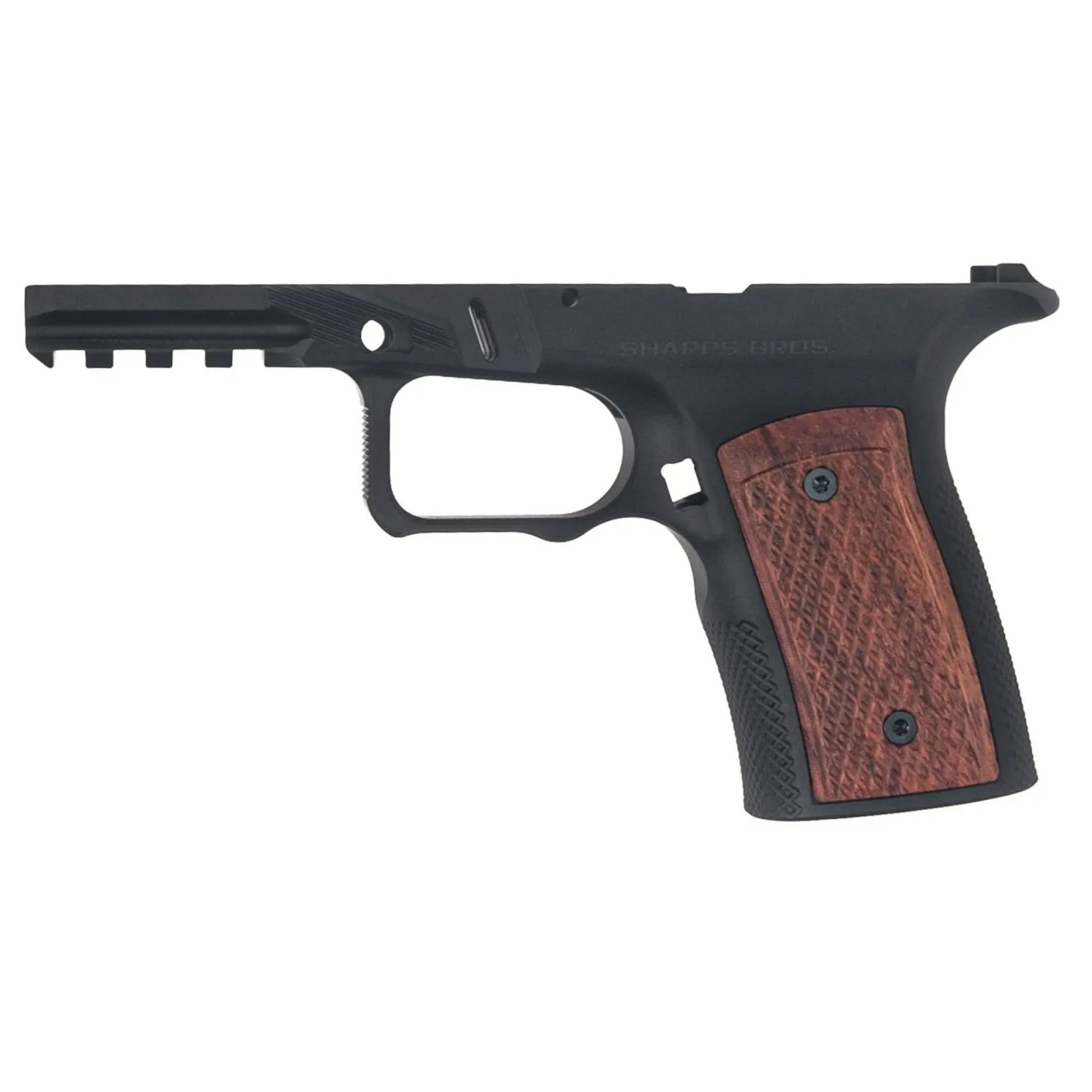 Sharps Bros RXM Grip Module 7075 Aluminum with Wood Inlay - Sharps Bros
