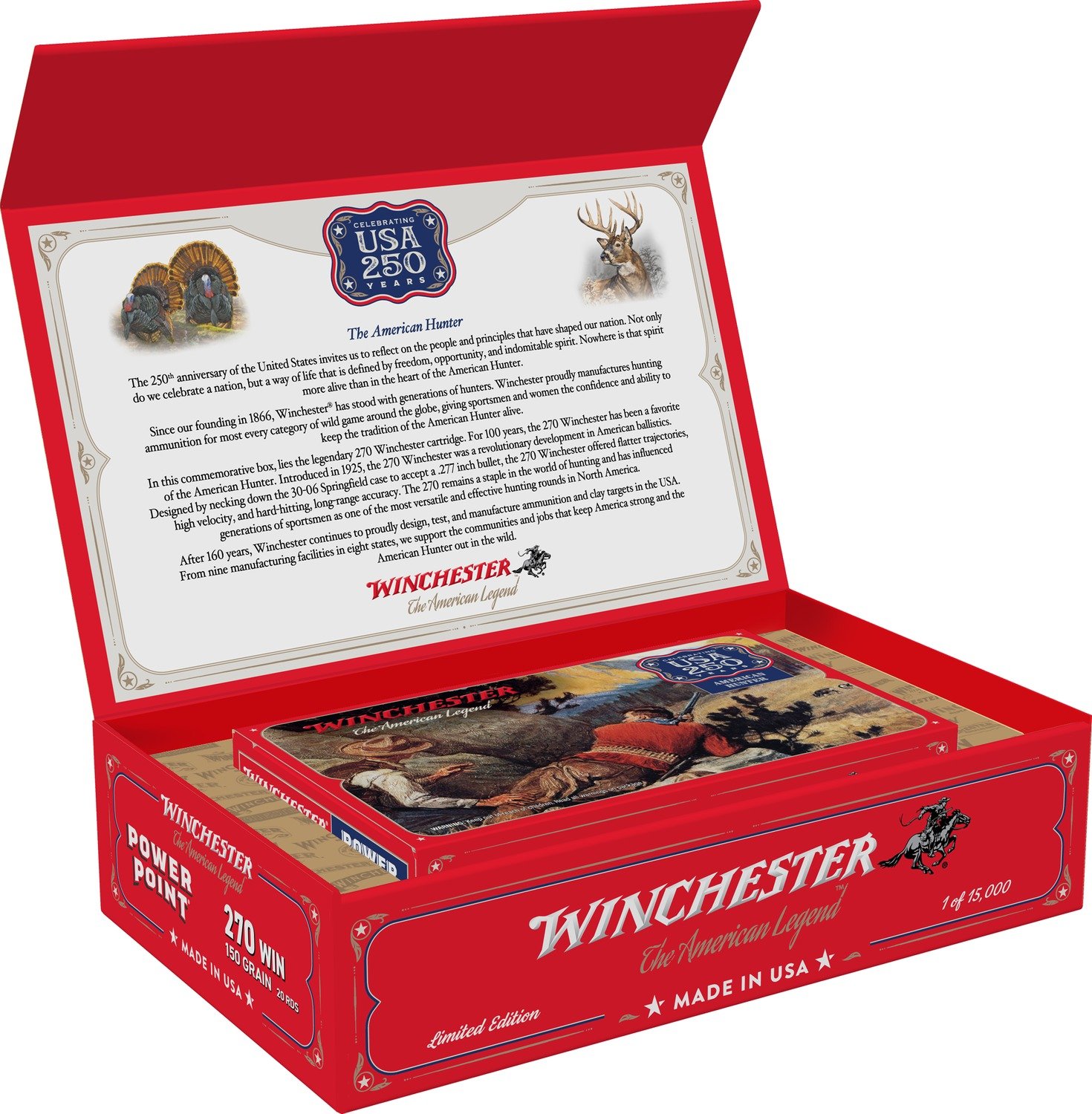 Winchester X270250 .270 Win 150gr Power-Point 20 Rd Box 6 Box Case 250th - Winchester - 270 Win