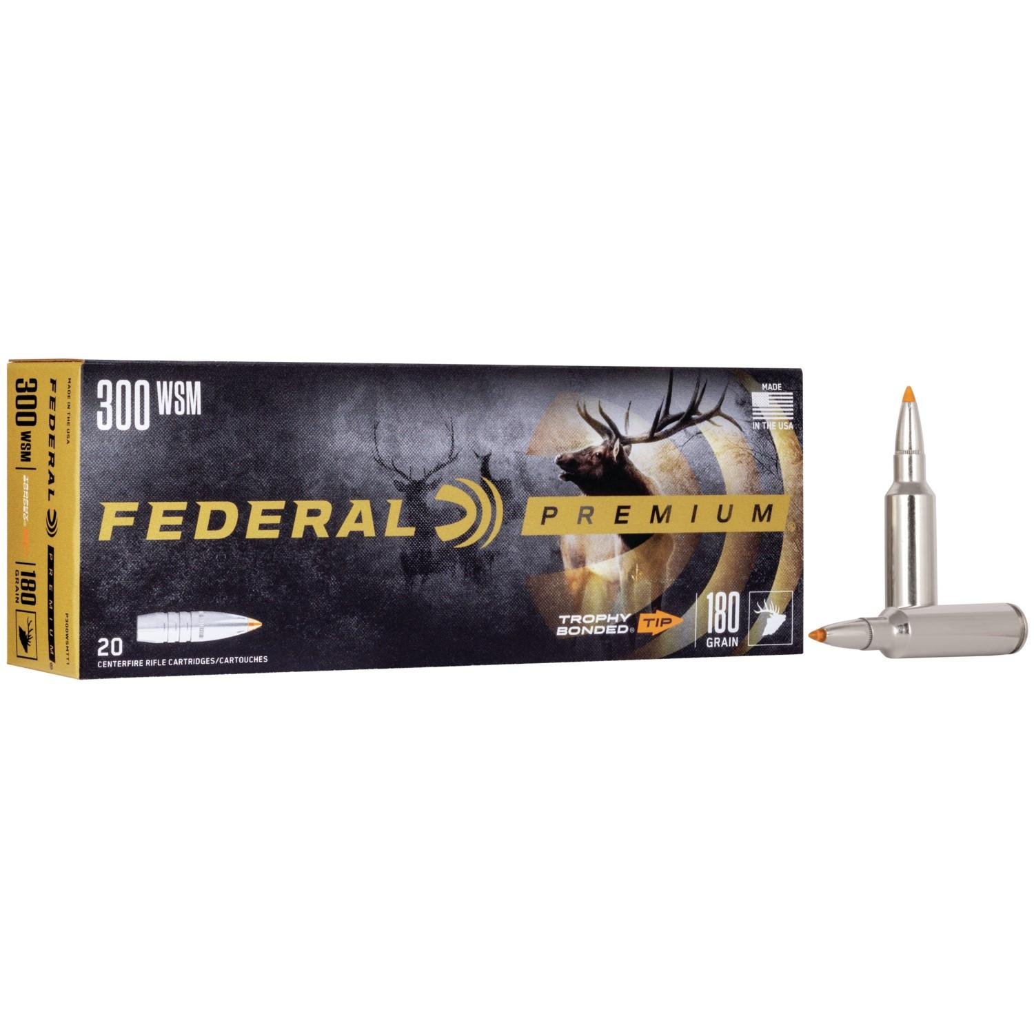 Federal Premium Vital-Shok .300 WSM 180 gr TBT 20 Rounds - Federal Premium Ammunition - .300 WSM