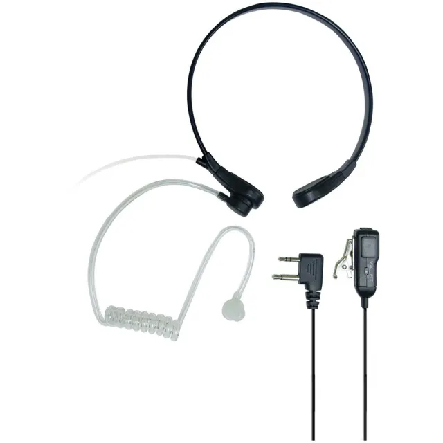 Midland AVPH8 Acoustic Throat Mic with VOX-PTT Switch, Dual Pin Connector - Midland