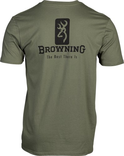 Browning SS T-SHIRT EMBLEM MILITARY GREEN - Browning