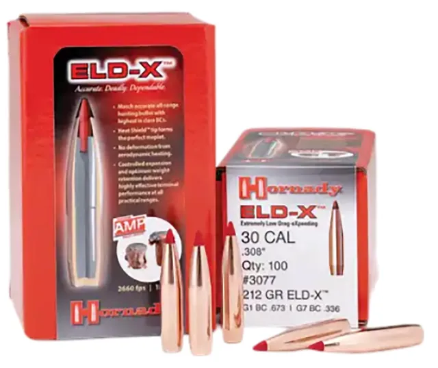 Hornady 3074 ELD-X Hunting 30 Cal .308 178 gr Extremely Low Drag-eXpanding - Hornady Manufacturing Company - 30 Caliber