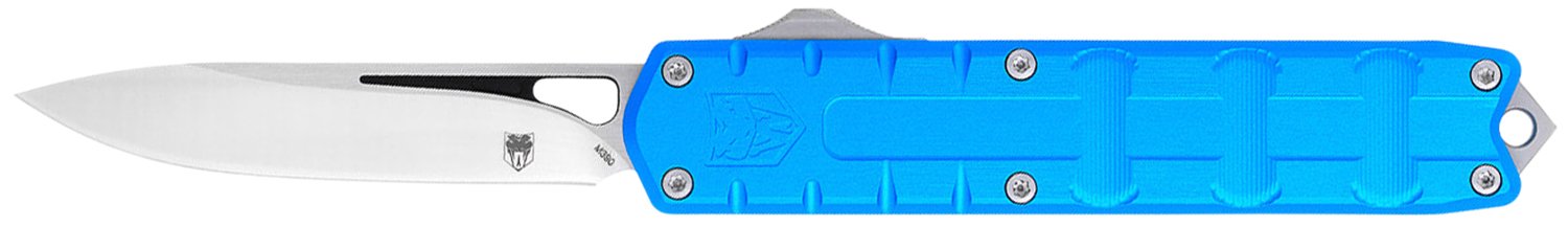 CobraTec CTEBLUM390DNS Enforcer SL/PL Blue 3.25" M390 Drop Point Knife - CobraTec Knives