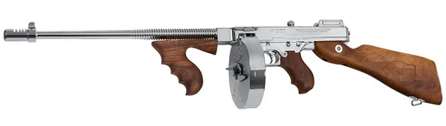 Thompson Auto-Ordnance 1927 A-1 Semi-Auto Rifle 45ACP 50RD 20RD Hard Chrome Finish Blem - Auto-Ordnance - 45ACP