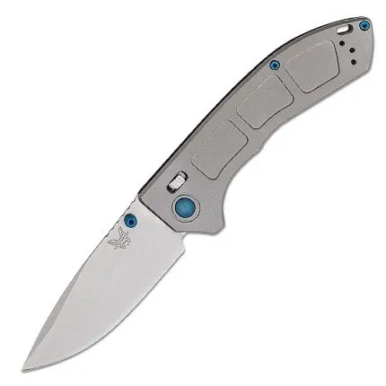 Benchmade 748 Narrows 3.4" Folding Drop Point Blade Titanium Handle