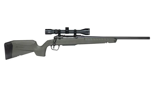 Savage Axis 2 XP G4 Rifle 6.5 CM 20 in. BLK/Green Stock 4rd w/3-9X40 BDC