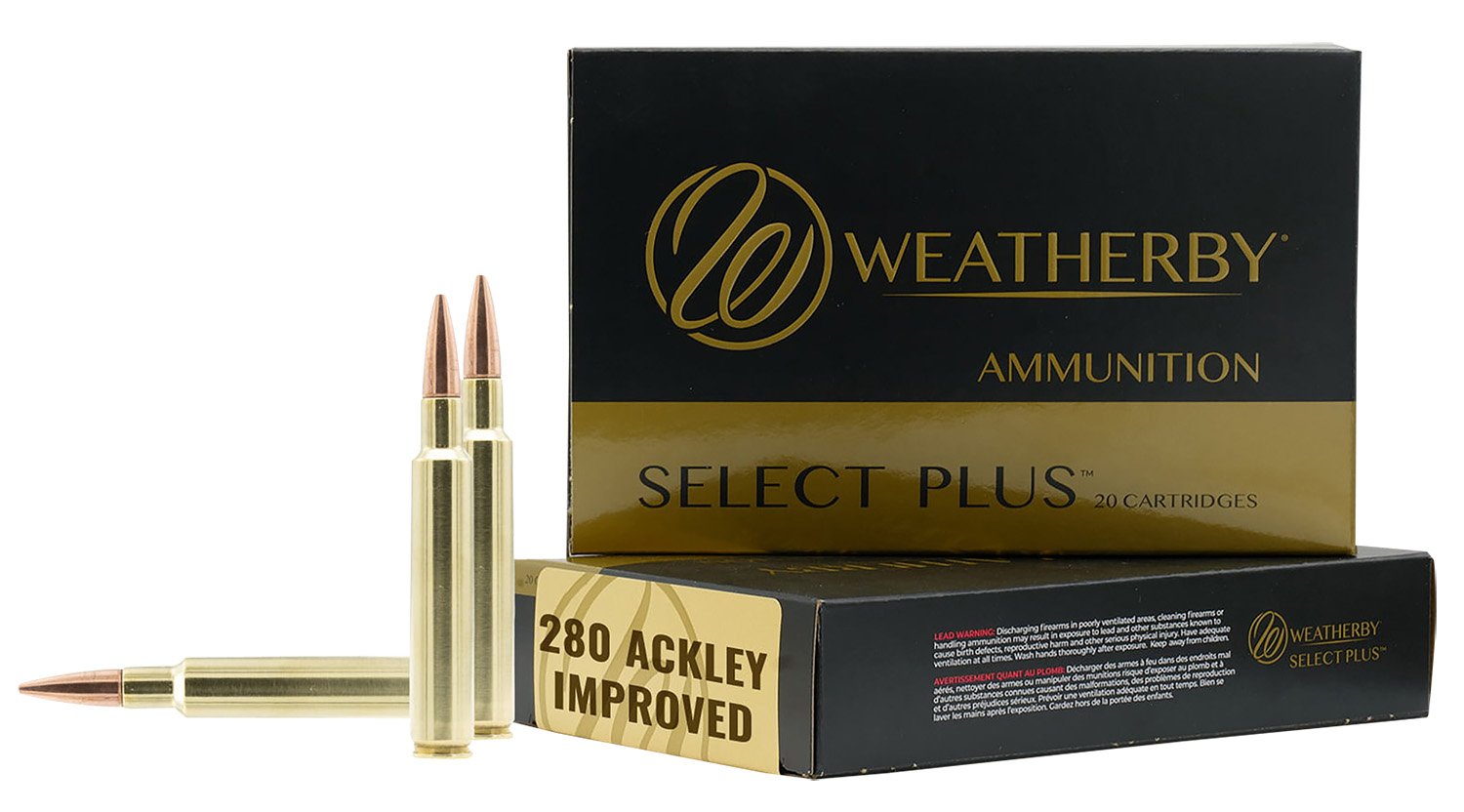 Weatherby Select Plus .280 Ackley 150gr Swift Scirocco F280A150SCO - Weatherby - 280 Ackley Improved