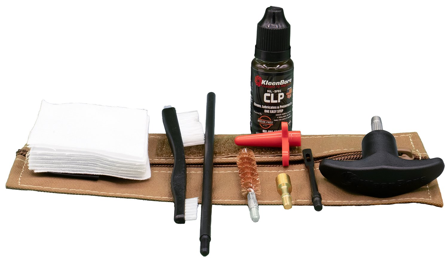 Kleen Bore KBMLE9 9mm Compact Military/LE Tactical Kit Coyote Case - Kleen Bore - 9mm