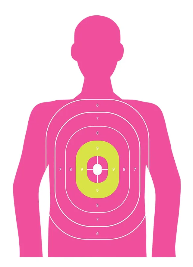 Allen Company EZ-Aim Fun in the Pink Silhouette Target 12x18 8pk - Allen Company