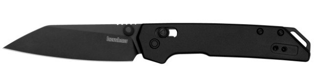 Kershaw 2051RBLK Mini Iridium 3" Reverse Tanto Plain Black Knife - Kershaw