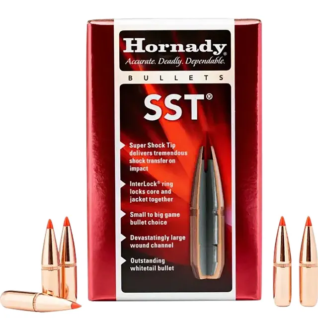 Hornady 26202 6.5mm SST 129 Grain 100 Rounds Box 1.93 lbs - Hornady - 264 Caliber