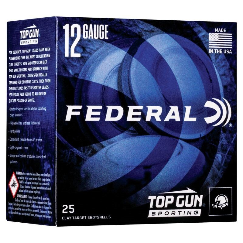 Buy Federal TGSH1275 Top Gun 12Gauge 2.75" 1oz 7.5Shot 25 Per Box/10 Case online