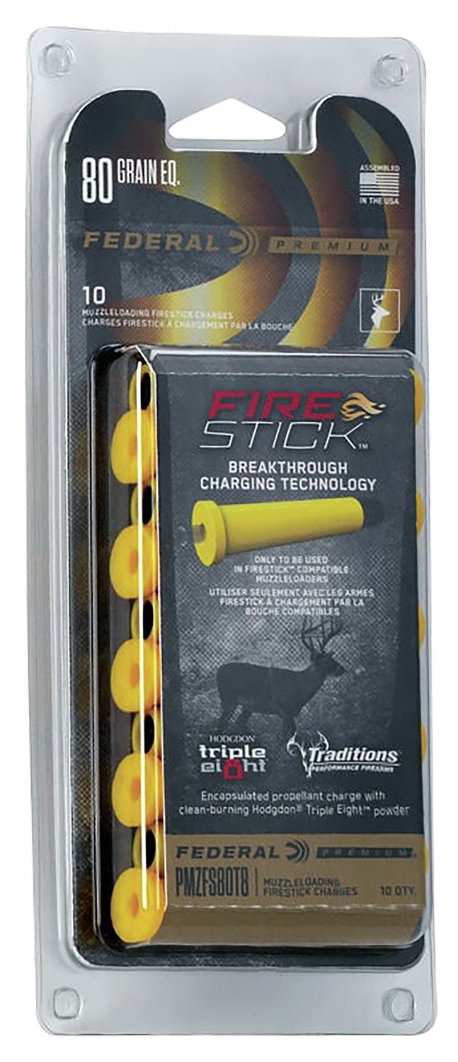 Federal Premium Ammunition FireStick 50 Cal 80 GR 10 Pack PMZFS80T8 - Federal Premium Ammunition - 80 GR