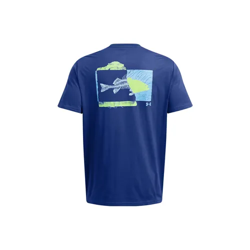 Under Armour Men's Bass Short Sleeve Performance Tee Moisture-Wicking
