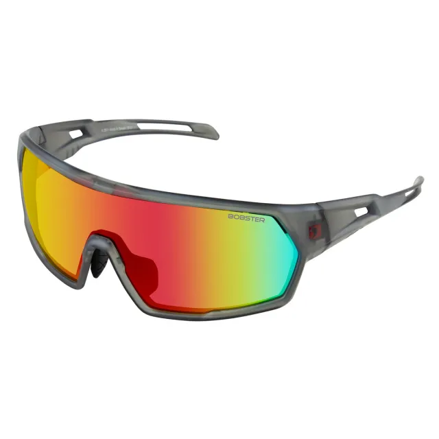 Bobster Speed Matte Clear/Gray Frame Smoked Crimson Mirror Lens
