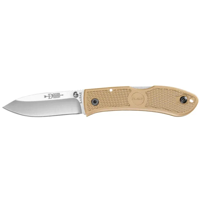 Ka-Bar Dozier Hunter Folding Knife 3.00 In Black AUS 8A 4062CB - Ka-Bar