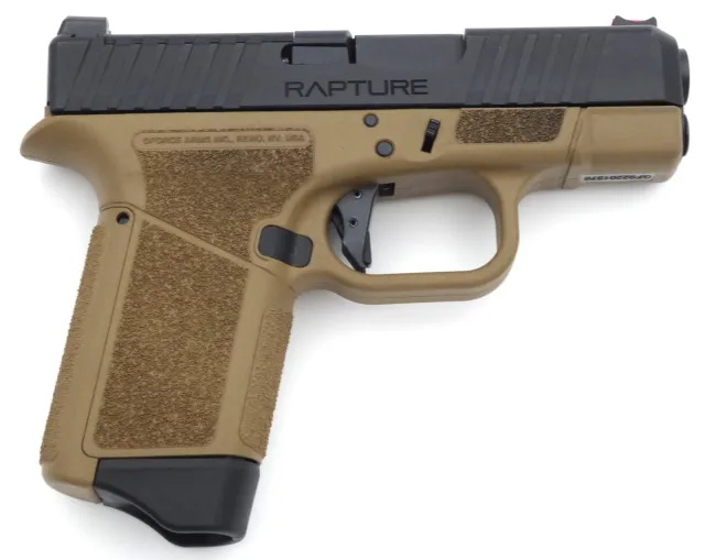 GForce Arms GF932512FD Rapture Pro 9mm 12+1 3.25" FDE Fiber Optic Sights