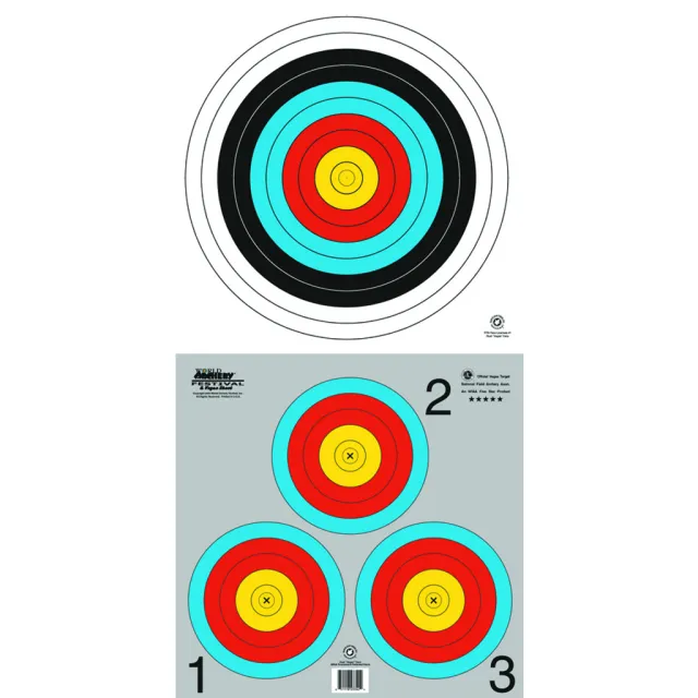 Maple Leaf Press TA40/3X40G Dual Vegas Target Face 100 Pack 17x17 - Maple Leaf Press