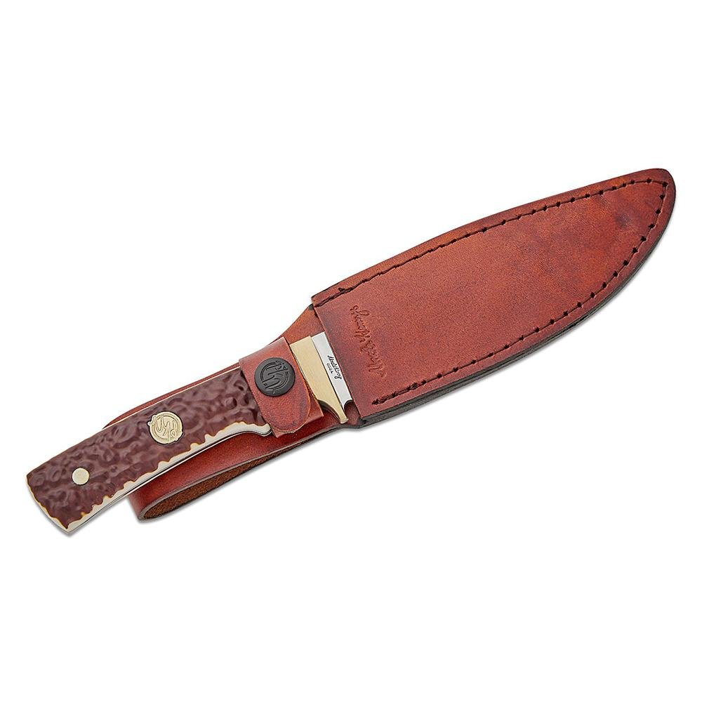 Uncle Henry 190UH Fixed Knife, 5.25" Clip Point Blade, Staglon Handle - Battenfeld Technologies