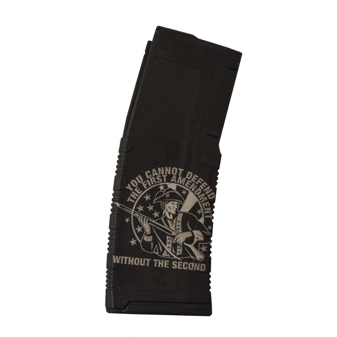 Black Rain Ordnance AR15 Lasered 1st Amendment Magazine 5.56 NATO 30 Round - Black Rain Ordnance - 5.56 NATO / .223 Rem