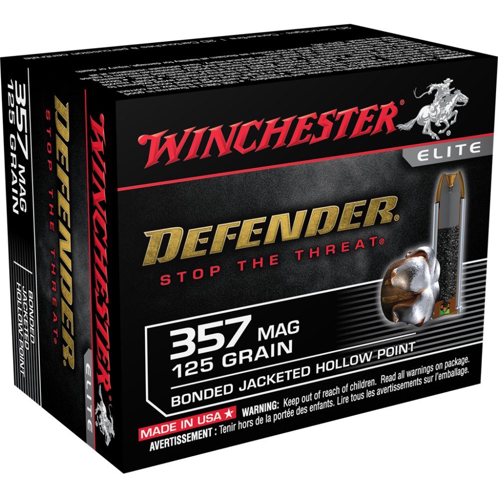 Winchester S357MPDB 357 Magnum 125 gr Bonded Jacket Hollow Point 20 Rounds - Winchester - 357 Mag