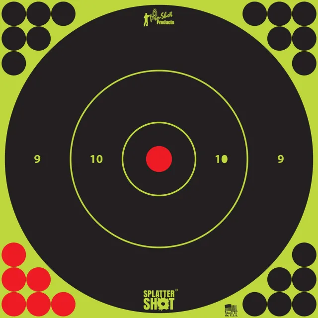 Buy Pro-Shot 8" Splattershot Bullseye Target Pack with Adhesive Pasters online